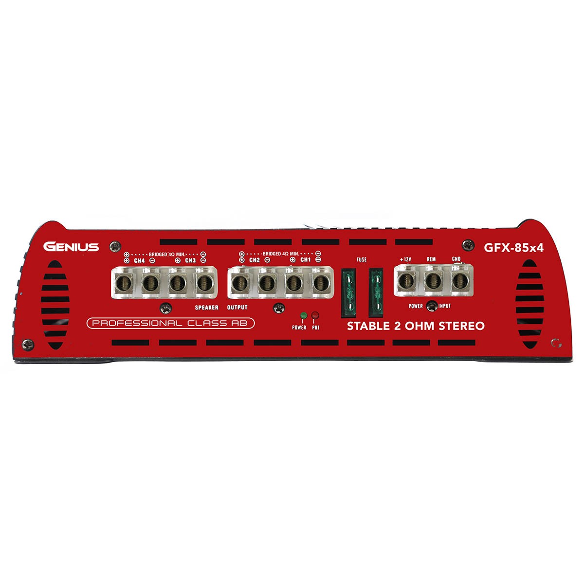 AMPLIFICADOR CLASE A/B SERIE FOX 4 CANALES 1800 W MAX/ 75 WRMS X 4