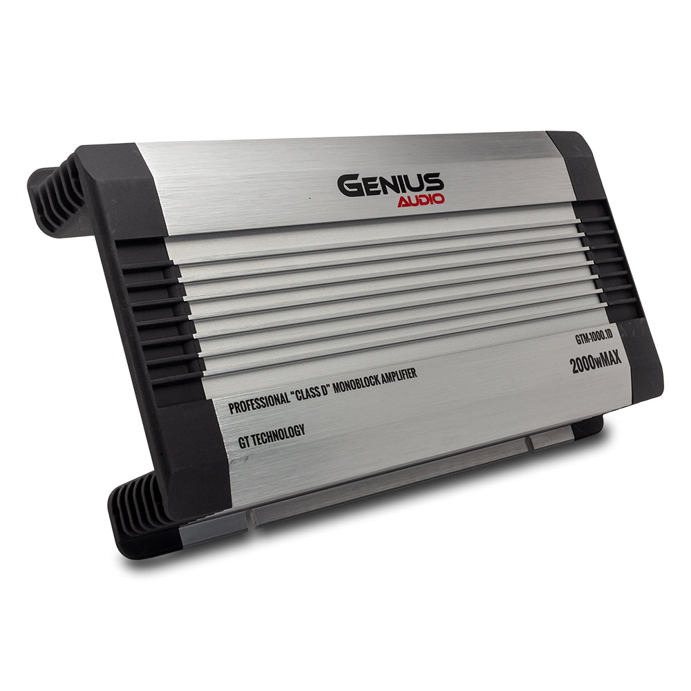 AMPLIFICADOR COMPACTO DIGITAL SERIE GTM 1 CANAL  2000 WMAX / 1000 WRMS X 1 CH ESTABLE 1 OHM MONO