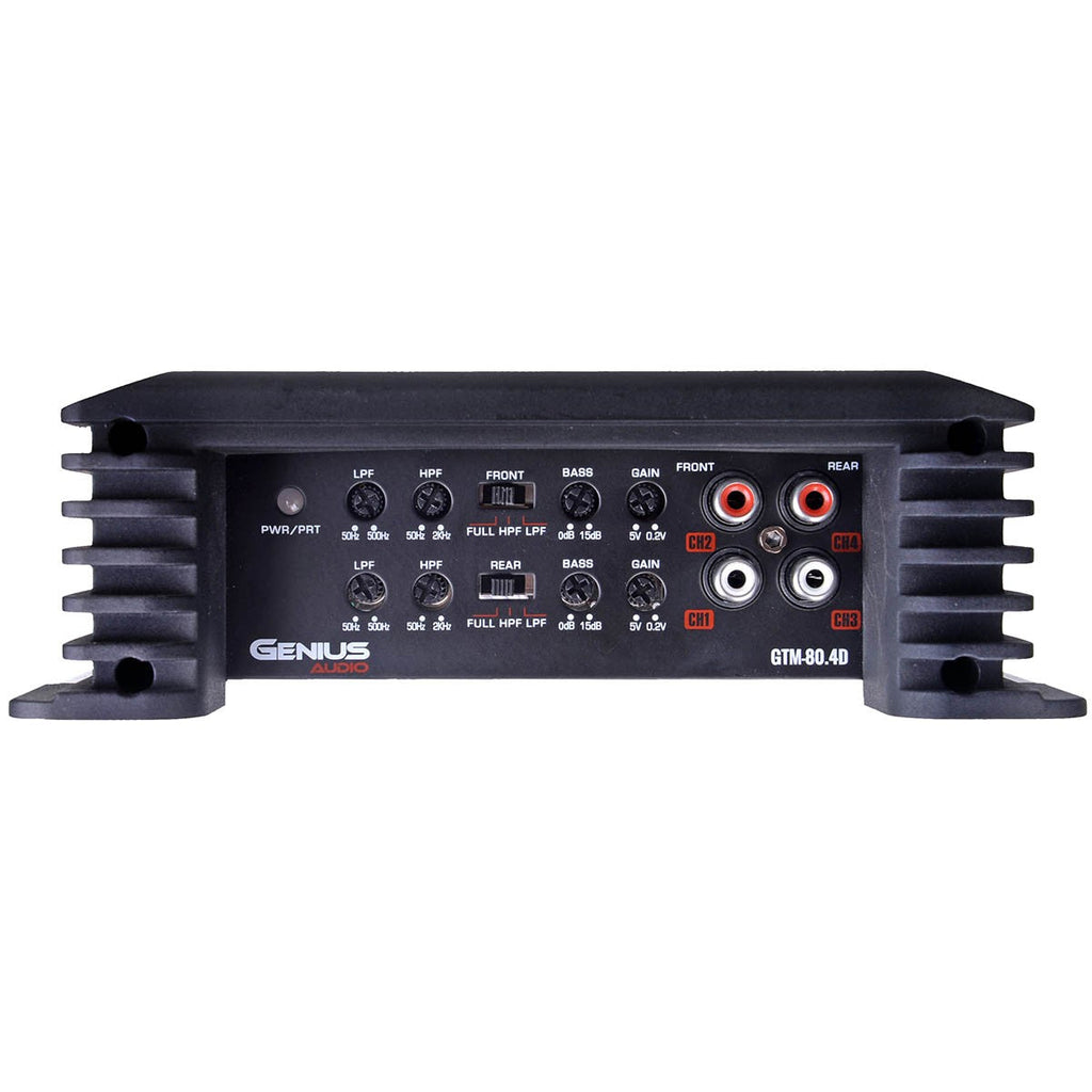 AMPLIFICADOR COMPACTO DIGITAL 4 CANALES SERIE GTM 1200 WMAX / 80