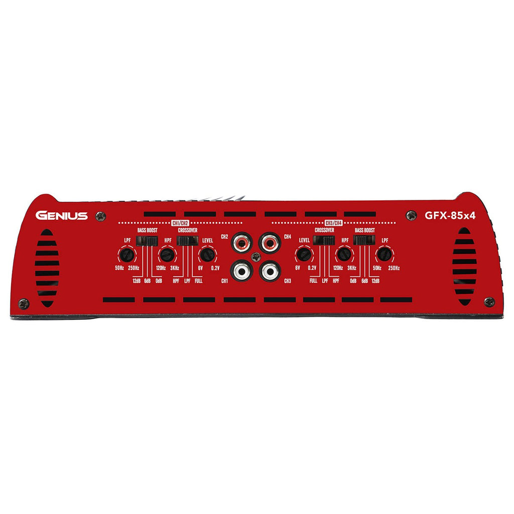 AMPLIFICADOR CLASE A/B SERIE FOX 4 CANALES 1800 W MAX/ 75 WRMS X 4