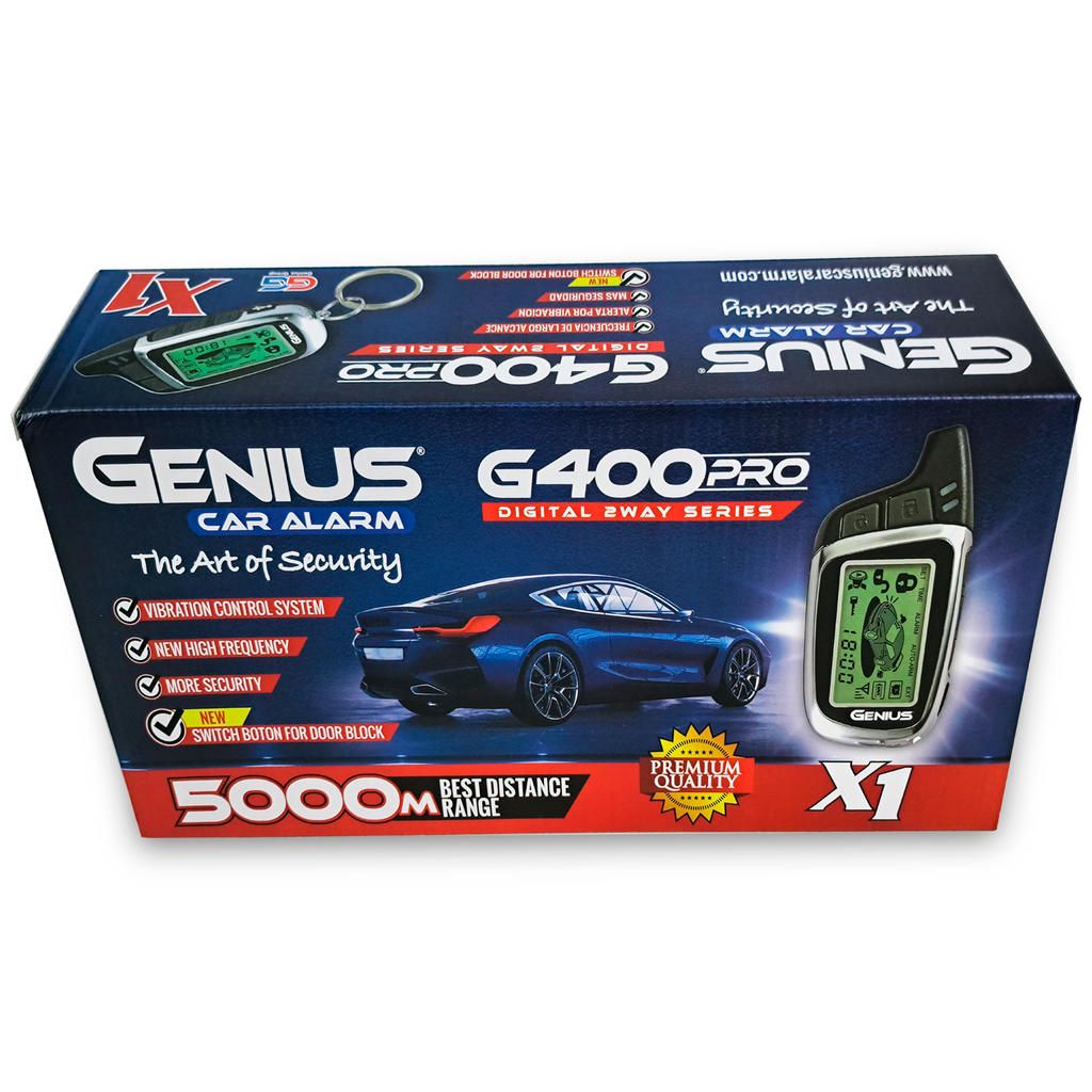 Alarma Digital Para Automóvil Genius Antirrobo 5000 Metros Alarma Digital Para Automóvil Genius Antirrobo 5000 Metros