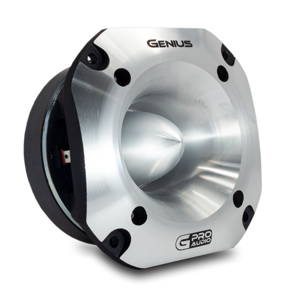 SUPER TWEETER DE ALUMINIO 4" DE DIAMETRO DE MONTURA  CON DIAFRAGMA DE TITANIO DE ALTA COMPRESION  1.5" BOBINA  300WMAX