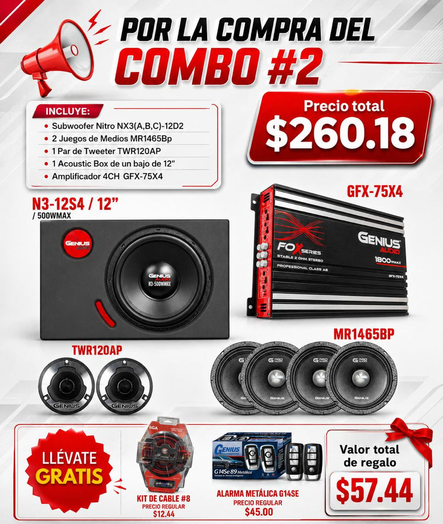 GRAN PROMO COMBO #2 - ¡Arma tu sonido a otro nivel!