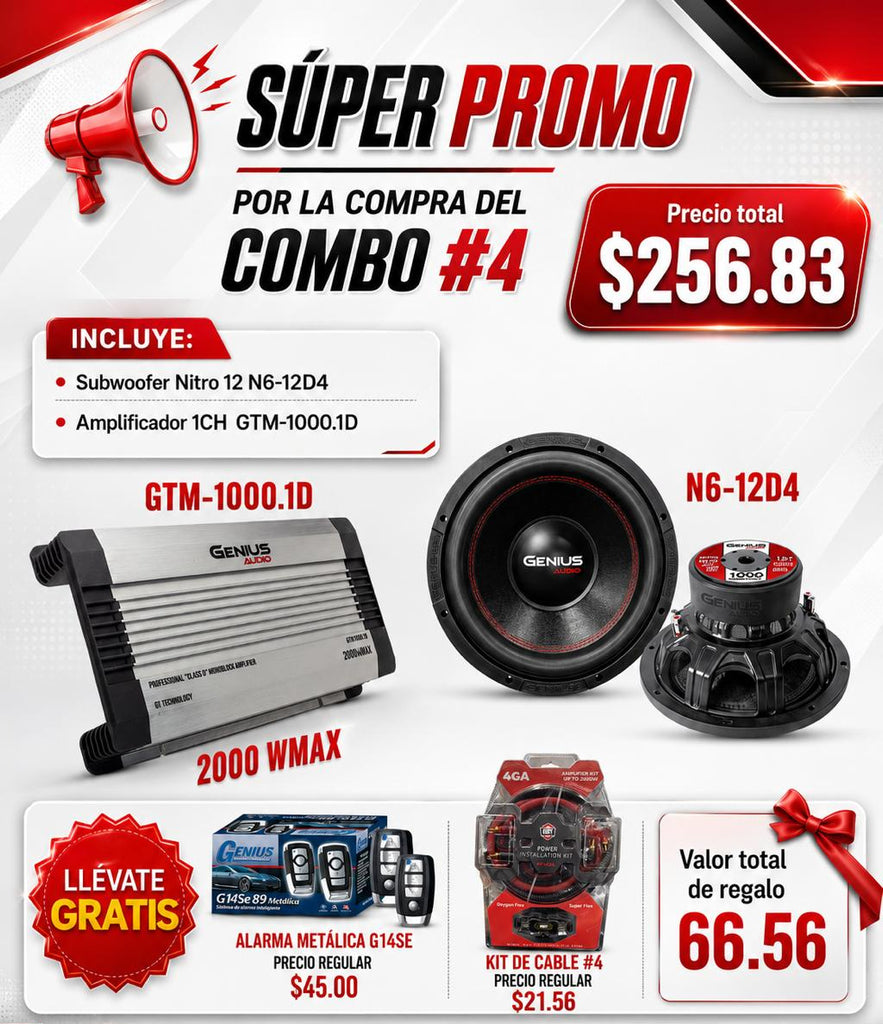 COMBO #4 – ¡Que se sienta ese bajo!