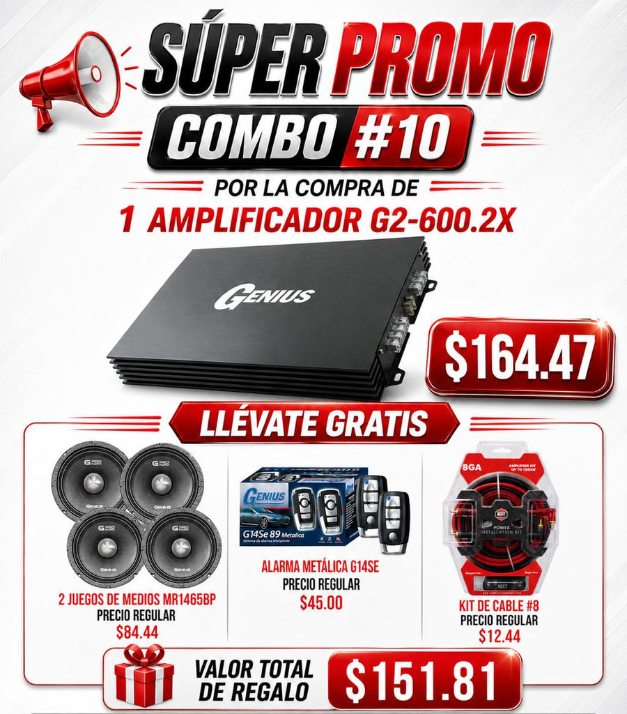COMBO #10 - G2-600.2X + 2 Juegos de Medios MR1465BP GRATIS