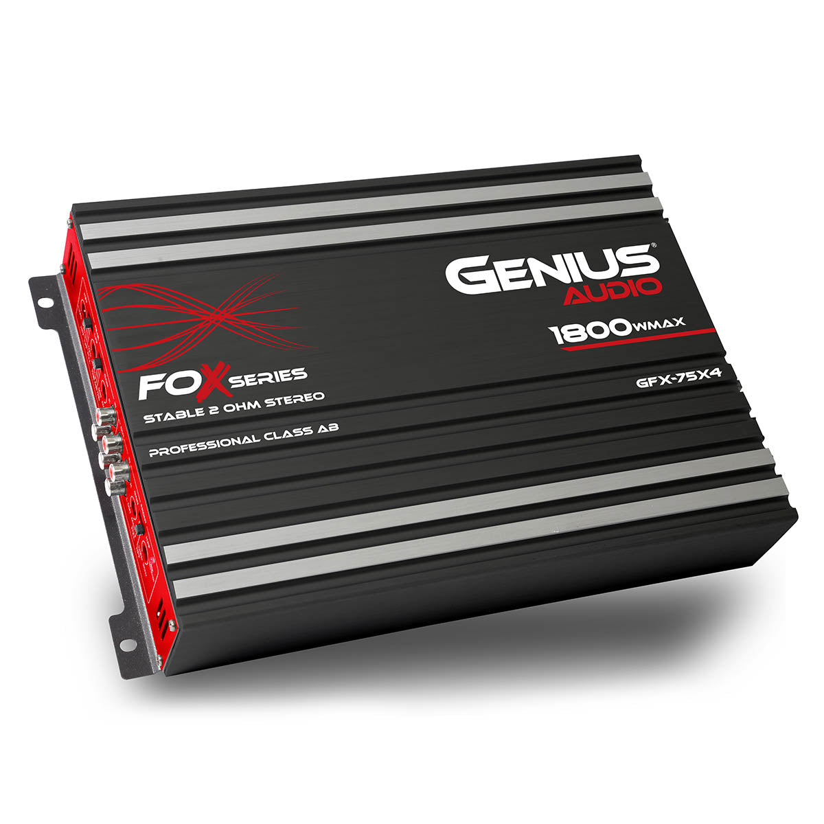 AMPLIFICADOR CLASE A/B SERIE FOX 4 CANALES 1800 W MAX/ 75 WRMS X 4